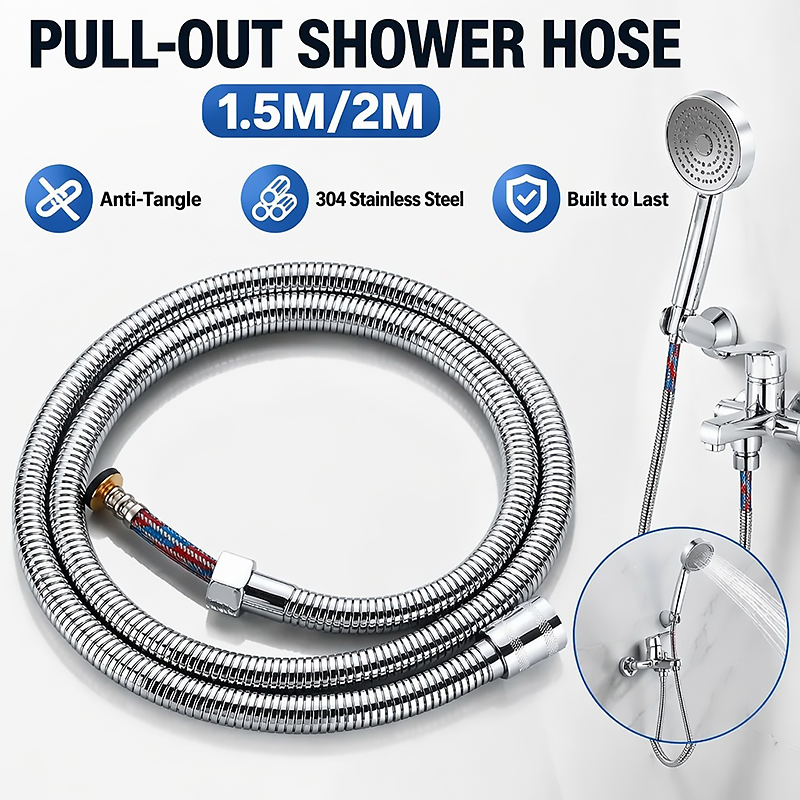 Flexible Hose Braided - Wąż prysznicowy ze stali nierdzewnej w