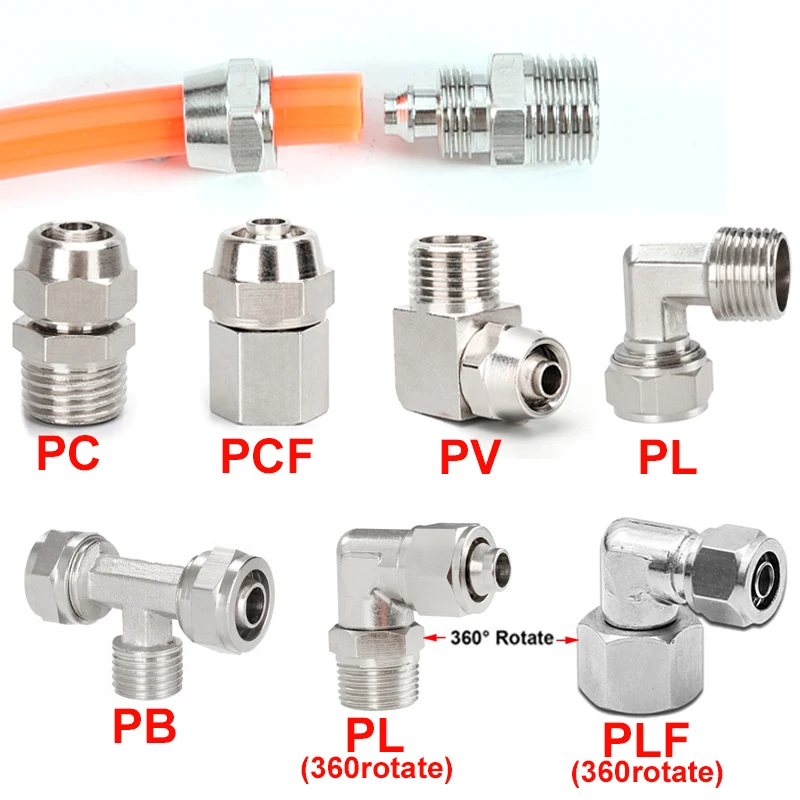 Compression Fitting Brass - Miedziane złączki pneumatyczne Złączka pneumatyczna OD