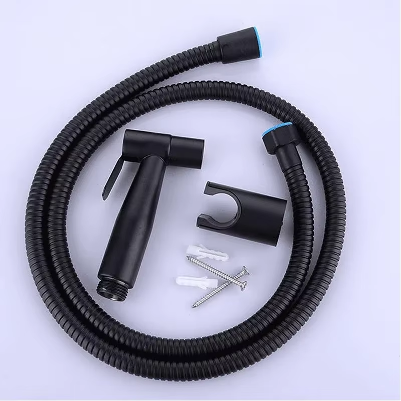 Toilet Fill Valve - Czarny prysznic toaletowy z bidetką, ręczna